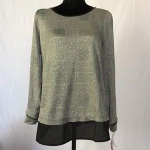 NWT Cathy Daniels Patterned Top